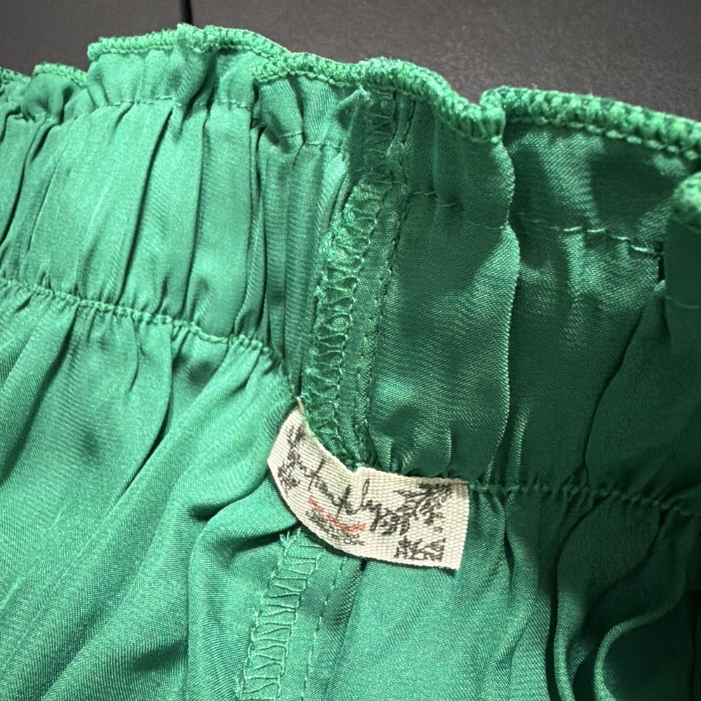 Intimately Free People Like Honey Meadow Green Pajama PJ Shirt & Shorts Size S - Picture 9 of 10